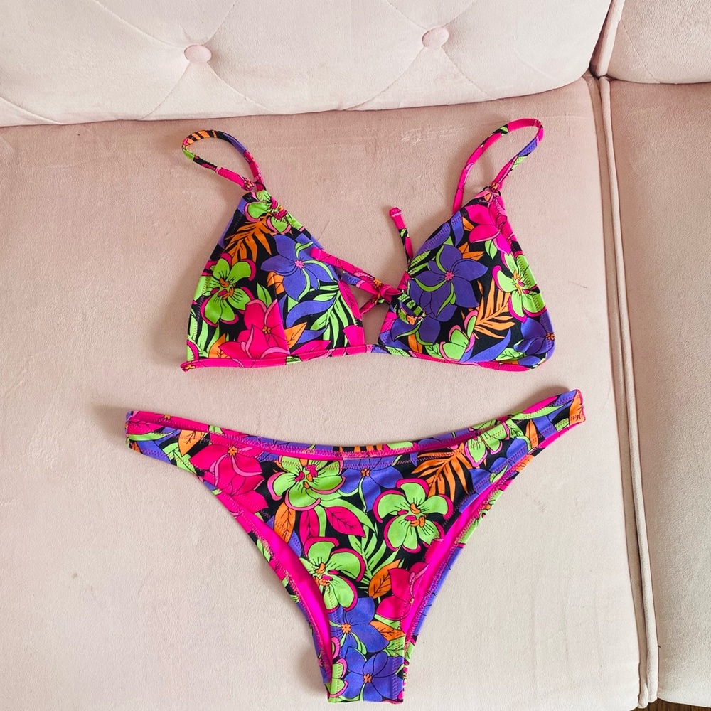 Topshop Floral Bikini